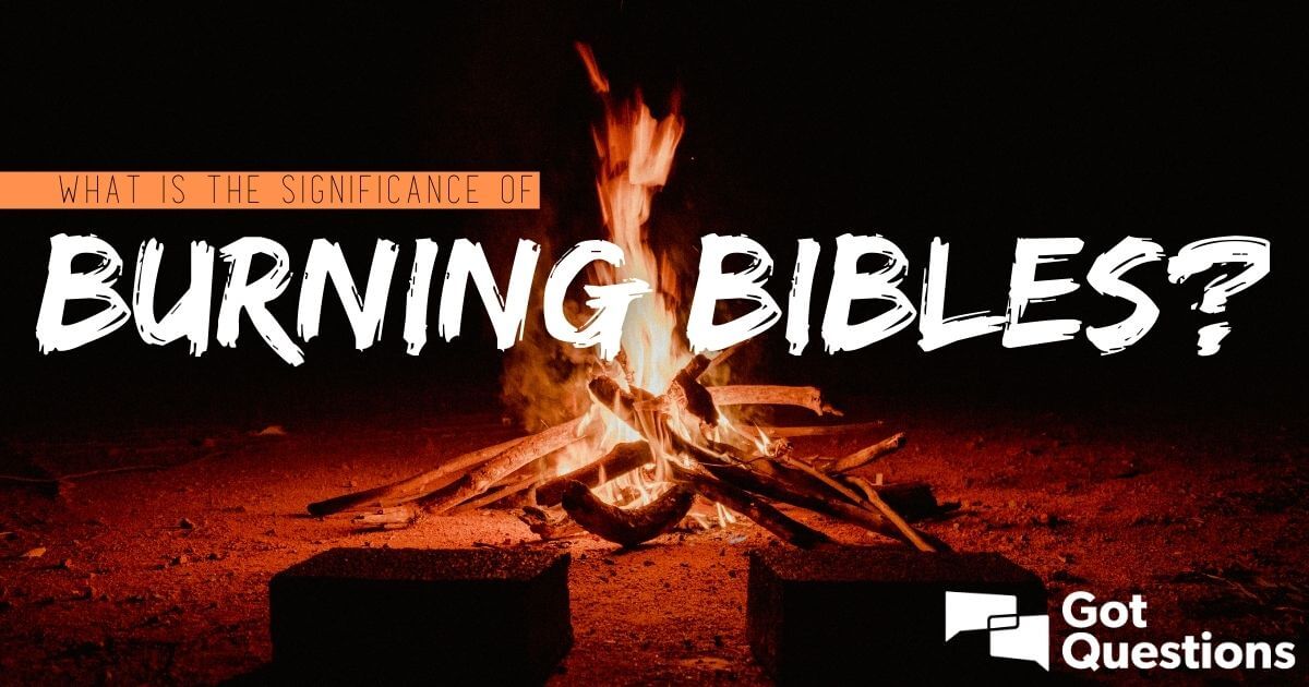 Is It Illegal To Burn A Bible