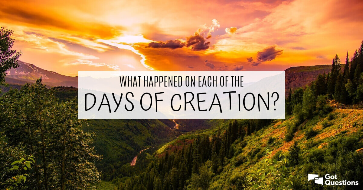 genesis days of creation