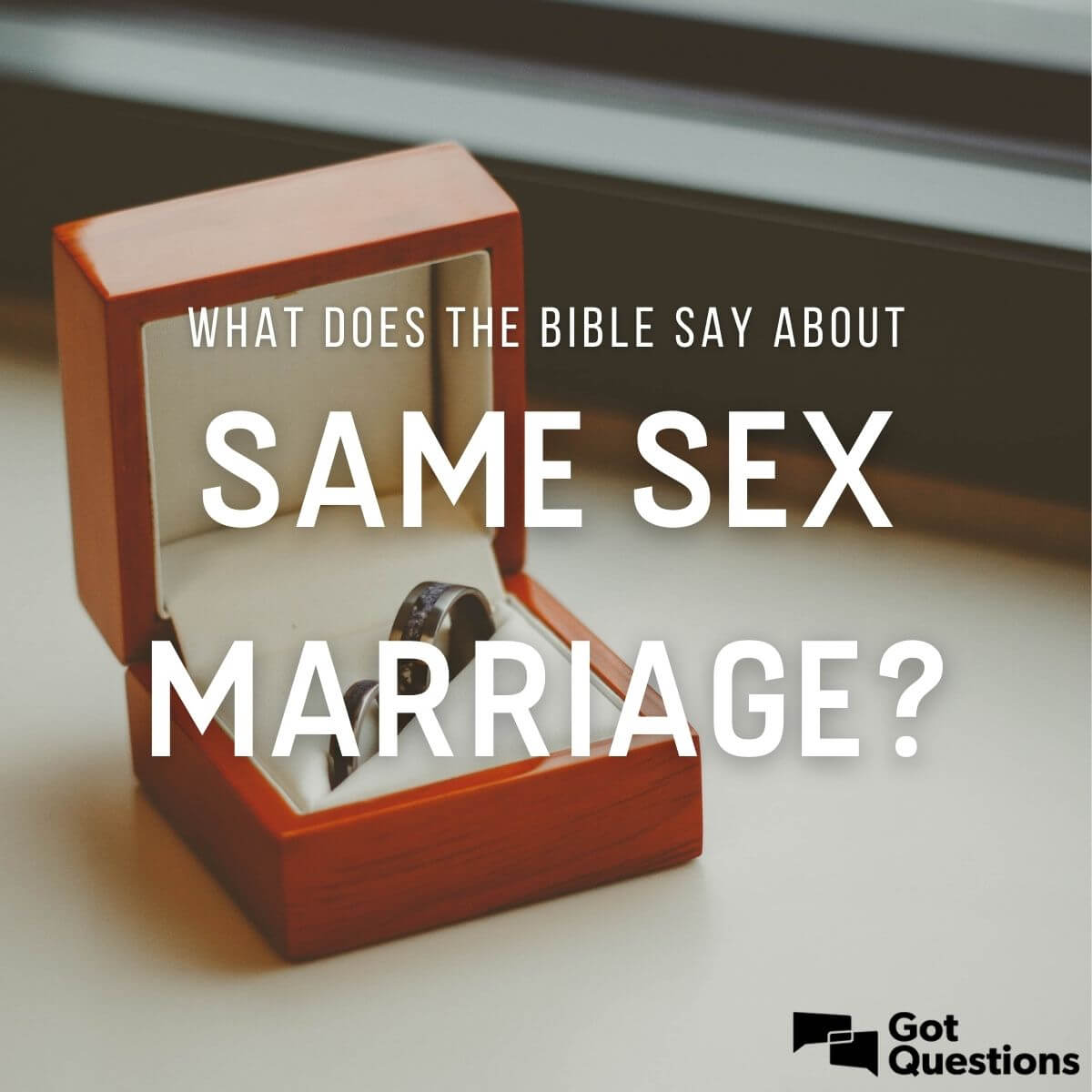 What does the Bible say about gay marriage / same sex marriage? |  GotQuestions.org