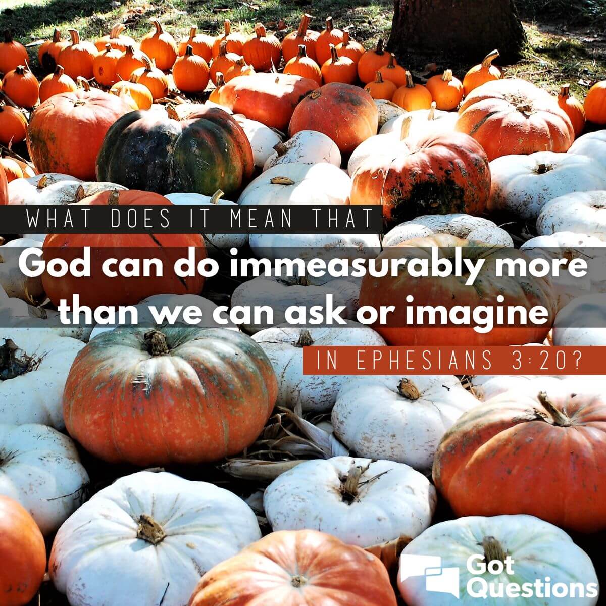 What Does It Mean That God Can Do Immeasurably More Than We Can Ask Or 