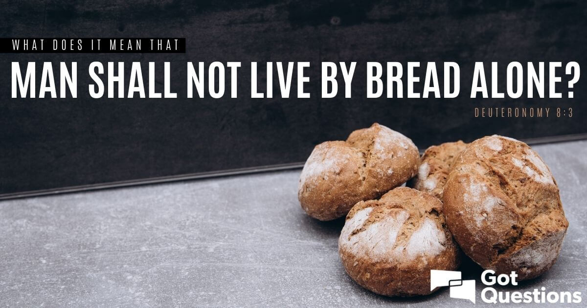 What Does It Mean That Man Shall Not Live By Bread Alone Deuteronomy 8