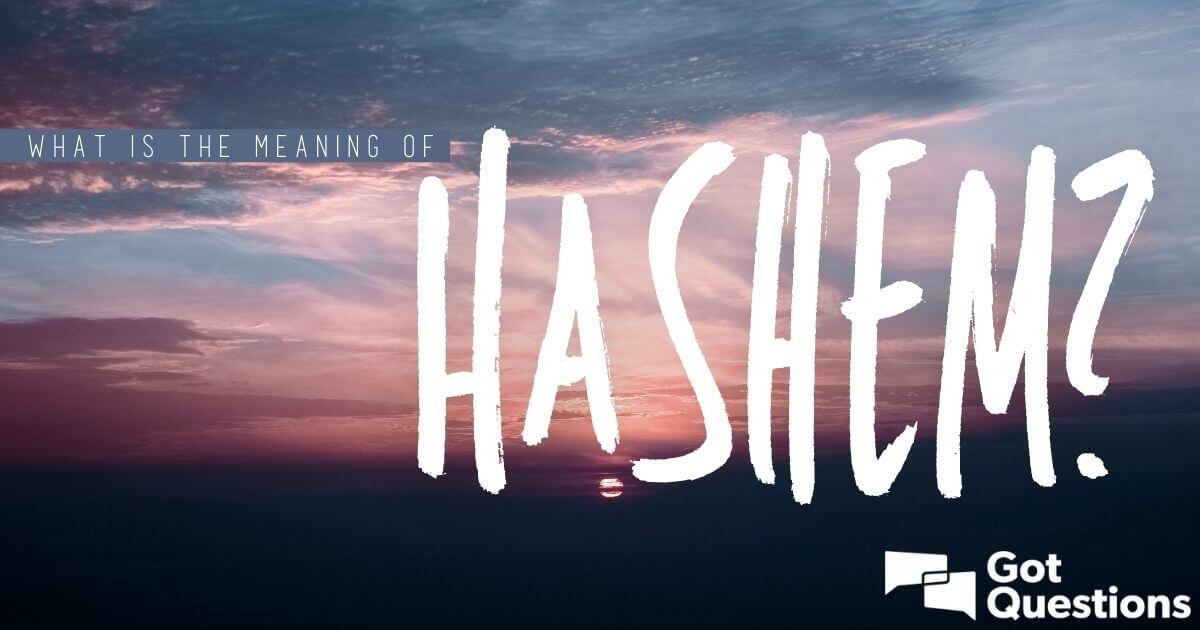 What Does Baruch Hashem Mean In English