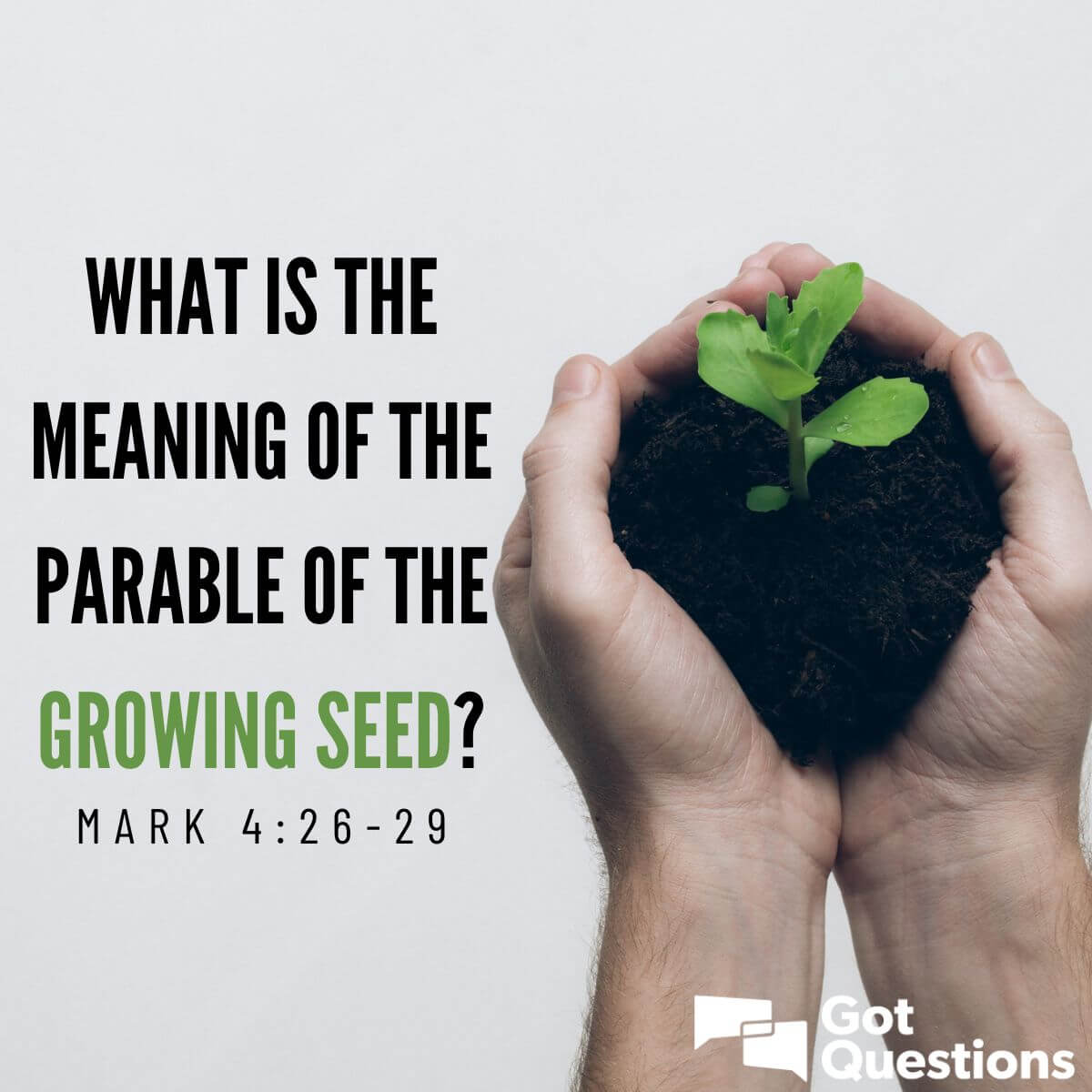 What Is The Meaning Of The Parable Of The Growing Seed Mark 4 26 29 