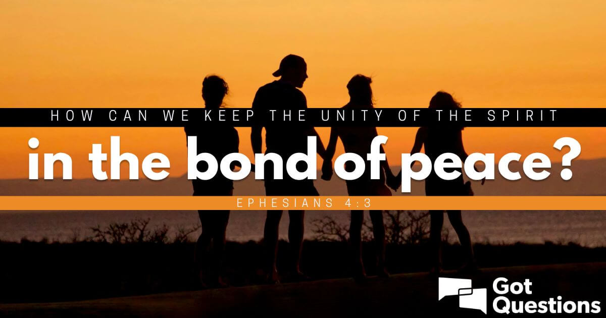 How can we keep the unity of the Spirit in the bond of peace (Ephesians