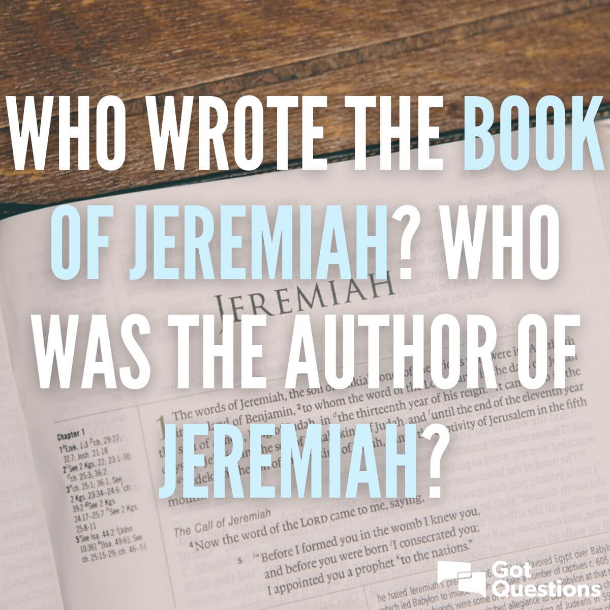 Who wrote the book of Jeremiah? Who was the author of Jeremiah ...